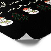 出産看護師 クリスマス ソフトクッキー 新生児集中治療室 ホステル Pa ポスター (角)