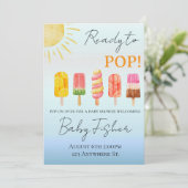 出産祝いの招待状: Ready to POP 招待状 (スタンド正面)