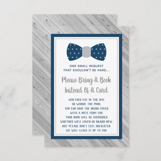 出産祝いの本カードを持ってきて、赤ちゃんの本の贈り物をしよう エンクロージャーカード (正面/裏面)