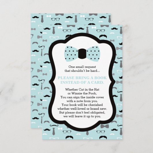 出産祝いの本カードを持ってきて、赤ちゃんの本の贈り物をしよう エンクロージャーカード (正面/裏面)