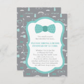 出産祝いの本カードを持ってきて、赤ちゃんの本の贈り物をしよう エンクロージャーカード (正面/裏面)