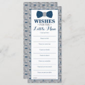 出産祝いカード、ベビーシャワー、赤ちゃん男の子 (正面/裏面)