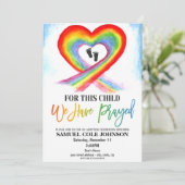 出産祝い招待状 招待状 (スタンド正面)