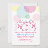 出産間近!ベイビーシャワーの招待状 招待状 (正面)