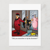 出発おめでとう・ユーモアポストカード ポストカード (正面)