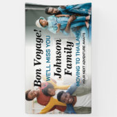 出発おめでとう！海外移住に特別な祝福を 横断幕 (縦)