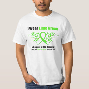出発するのためのリンパ腫の種族のリボン Tシャツ