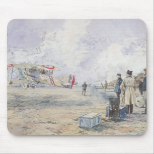 出発する飛行機1913年 マウスパッド