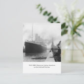 出発と詩の前のRMSタイタニック ポストカード (スタンド正面)