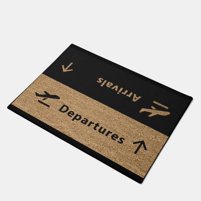 出発の到着 ドアマット (アングル)