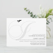 出発の準備を ハッピーウェディングのご案内 招待状 (スタンド正面)