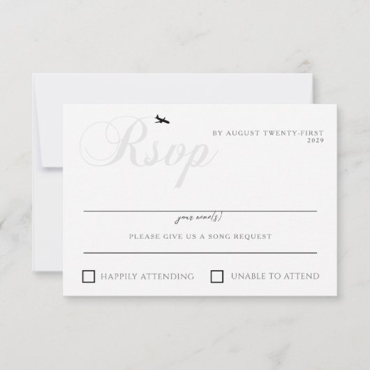 出発の準備完了 出欠カード (正面)