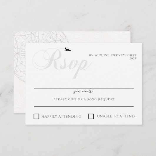 出発の準備完了 出欠カード (正面/裏面)