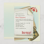 出発パーティー招待状 招待状 (正面/裏面)