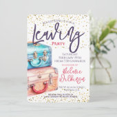 出発パーティー トランク 旅行 招待状 (スタンド正面)