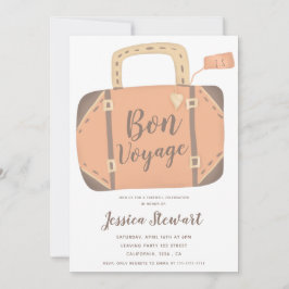 出発パーティー トランク 楽しい お別れ 招待状