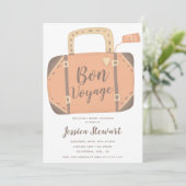 出発パーティー トランク 楽しい お別れ 旅立ち 招待状 (スタンド正面)