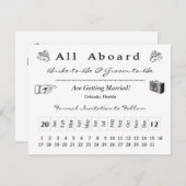 出発券 保存日付 セーブザデート (正面/裏面)