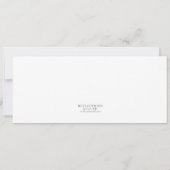 出発案内 退職パーティー 招待状 (裏面)