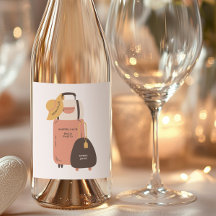 出発準備オシャレなスーツケース ラベル バチェロレッテ