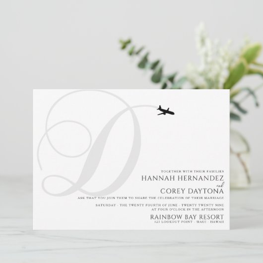 出発準備完了 D 初婚式 招待状 (スタンド正面)