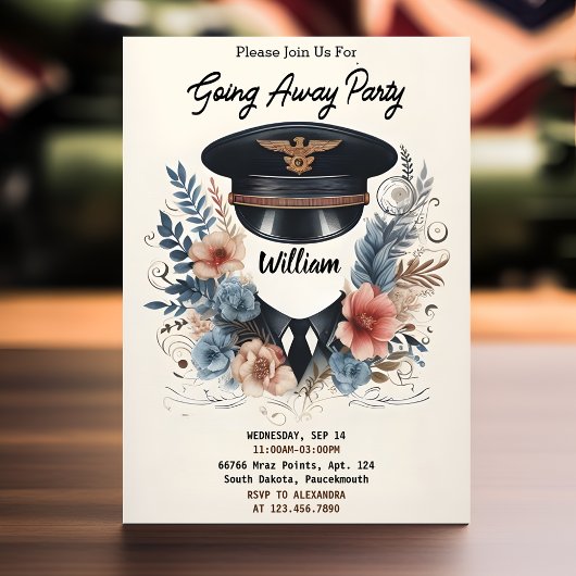 出発 旅行 別離 軍隊 送別会 招待状