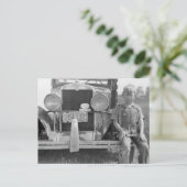 出稼ぎフルーツピッカーのトラック， 1940 ポストカード (スタンド正面)