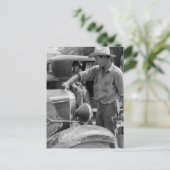 出稼ぎ果実労働者の車, 1940 ポストカード (スタンド正面)