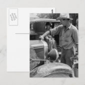 出稼ぎ果実労働者の車, 1940 ポストカード (正面/裏面)
