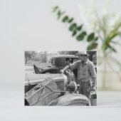 出稼ぎ果実労働者の車, 1940 ポストカード (スタンド正面)