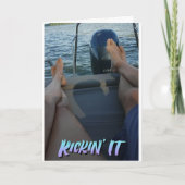 **出航し遠くに**記念日 カード (正面)