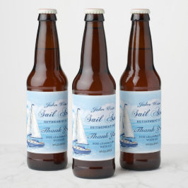 出航引退パーティー 船舶 ヨット ビールラベル