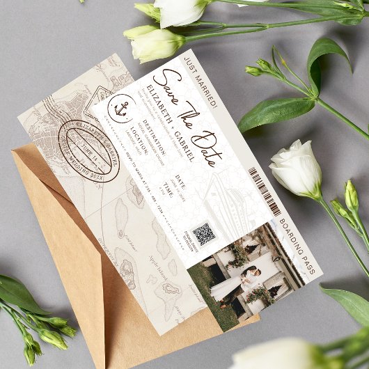 出航日おめでとうございます! クルーズ船 結婚式 招待状