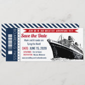 出航日お知らせクルーズ乗船券招待状 招待状 (正面/裏面)