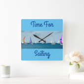 出航時間 スクエア壁時計 (ホーム)