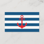 出航 おむつくじ券 海洋風 青 赤 エンクロージャーカード (裏面)