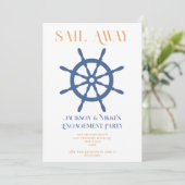 出航 ウェディングビーチエンゲージメント招待状 招待状 (スタンド正面)