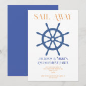 出航 ウェディングビーチエンゲージメント招待状 招待状 (正面/裏面)