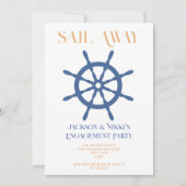 出航 ウェディング ビーチ 披露宴 招待状 (正面)