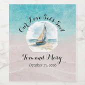 出航 ワインボトル ステッカー ワインラベル (シングルラベル)