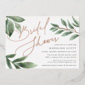 出芽ブランチ |ボタニエレガントカルブライダルシャワー 箔招待状 (正面)