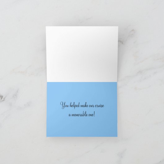 出荷いかり航海のありがとう |クルーズバケーション サンキューカード (内部)