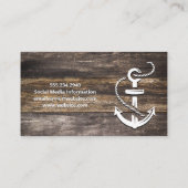 出荷いかり | バスフィッシュ | ウッド 名刺 (裏面)