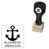 出荷のいかりのパーソナライズ ラバースタンプ (押印)