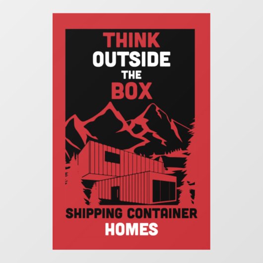 出荷コンテナホームリビング ウィンドウサイン (シート)