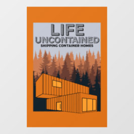 出荷コンテナホームリビング ウィンドウサイン