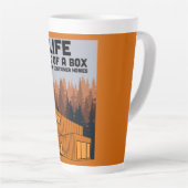 出荷コンテナホームリビング カフェラテマグ (右アングル)