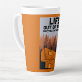 出荷コンテナホームリビング カフェラテマグ (左アングル)