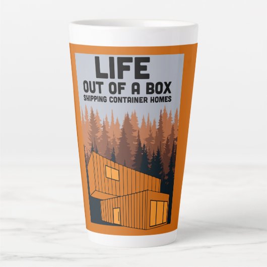 出荷コンテナホームリビング カフェラテマグ (正面)