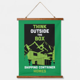 出荷コンテナホームリビング 吊り下げ型タペストリー